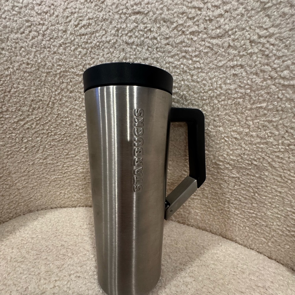 Starbucks Stainless Steel Travel Mug with Black Lid 16oz